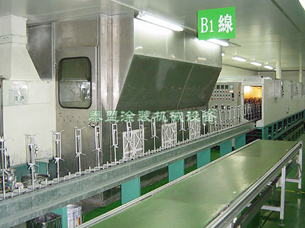 自動(dòng)噴涂生產(chǎn)線上件段